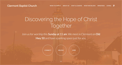 Desktop Screenshot of clermontbaptist.org