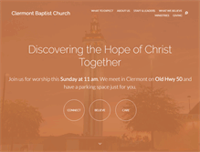 Tablet Screenshot of clermontbaptist.org